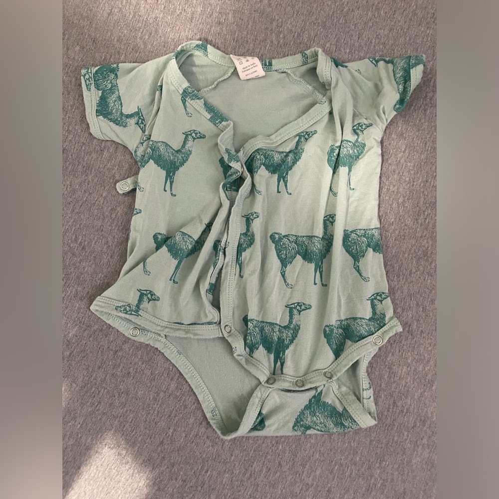 Kate Quinn 3-6M onesie Llama